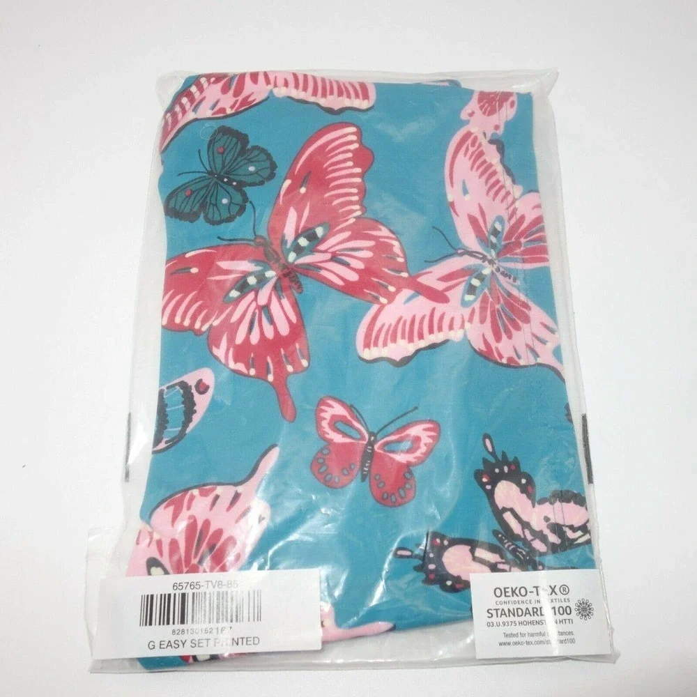 NEW Hanna Andersson Teal Aqua Butterfly Tankini Swimsuit Size 85 Girls 2T
